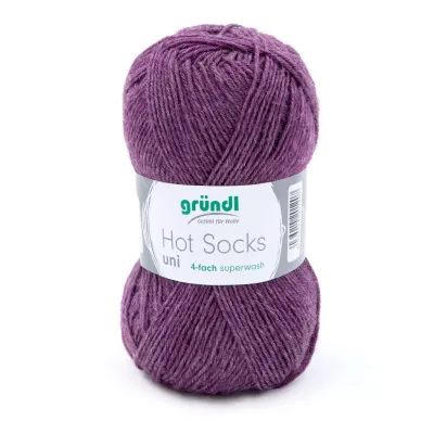 Gründl Hot Socks Uni - Hyazint color no. 60 - 50 g Gründl Hot Socks Uni - Hyazint color no. 60 - 50 g
