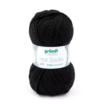 Gründl Hot Socks Uni - Black color no. 18 - 50 g Gründl Hot Socks Uni - Black color no. 18 - 50 g