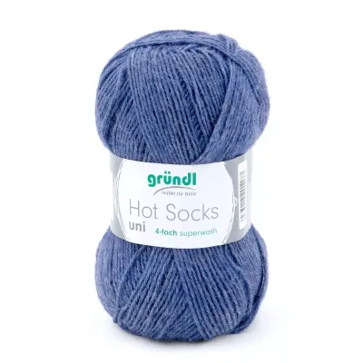 Gründl Hot Socks Uni - Marled Jeans color no. 59 - 50 g