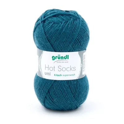 Gründl Hot Socks Uni - Petrol color no. 44 - 50 g