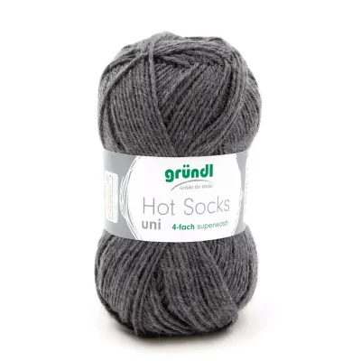 Gründl Hot Socks Uni - Antrazit color no. 31 - 50 g