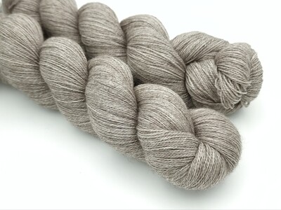 Natural Grey Merino/silke/yak Lace 100 g