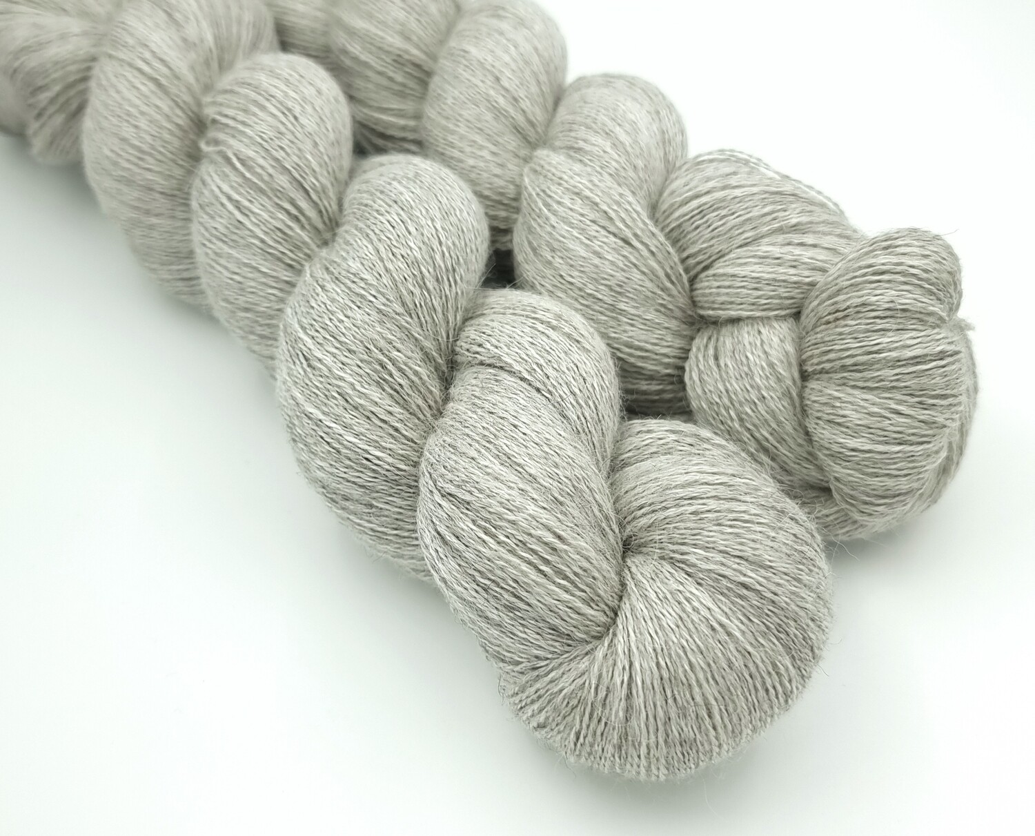 Naturlig grå Baby Alpaca/Silke/Cashmere  800 m/100g