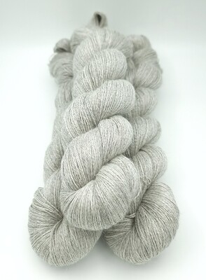 Naturlig grå Baby Alpaca/Silke/Cashmere  800 m/100g
