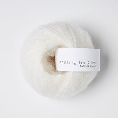 Knitting for Olive Soft SIlk Mohair - Snowflake Knitting for Olive Soft SIlk Mohair - Snowflake