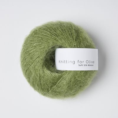 Knitting for Olive Soft SIlk Mohair - Pea Shoots