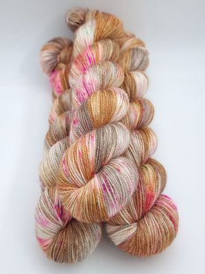Gingerbread Glitter Sock (Gold)