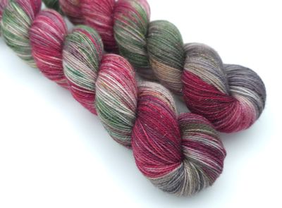 Vintage Christmas Glitter Sock (Silver)