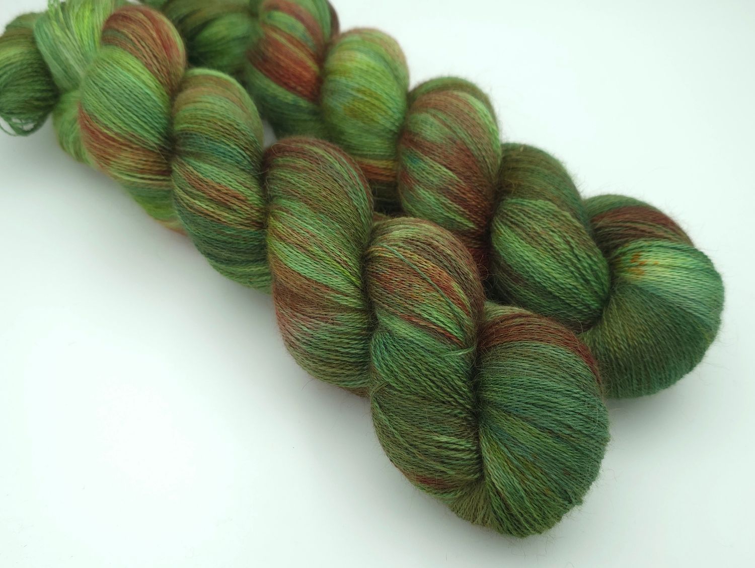 December Green Mystery Yarn Suri Silk Ultra Lace