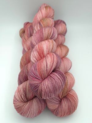 Antique Rose Glitter Sock (Gold)