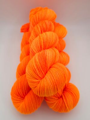 Orange Zing Ladybug on Organic Merino 225m/100g