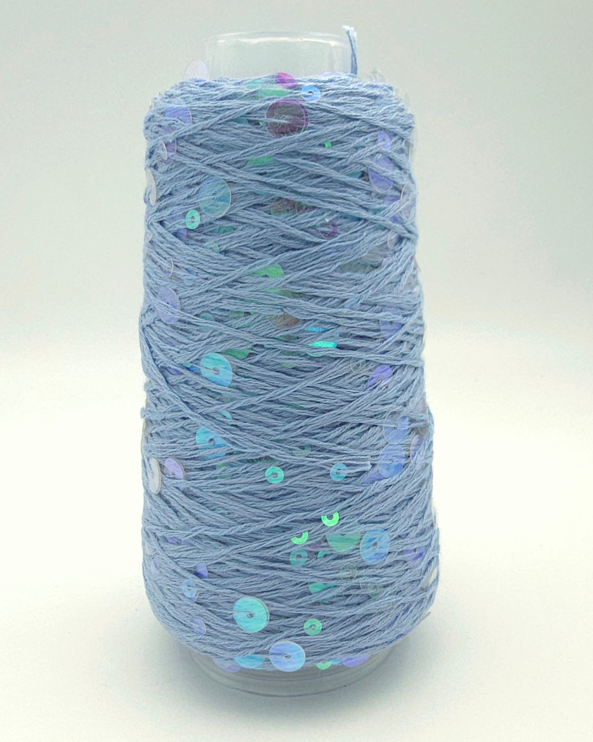 117, Lavender/ Transparent Rainbow Cotton with Sequins – 50 g / 150 m 117, Lavender/ Transparent Rainbow Cotton with Sequins – 50 g / 150 m