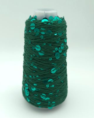 46, Forest/ Forest-Shiny Cotton with Sequins – 50 g / 150 m