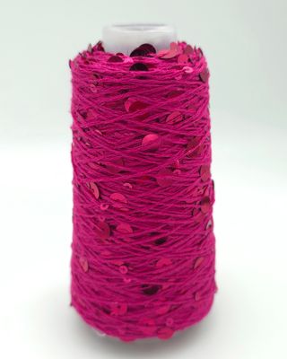 50, Fuchsia/Fuchsia Shiny Cotton with Sequins – 50 g / 150 m