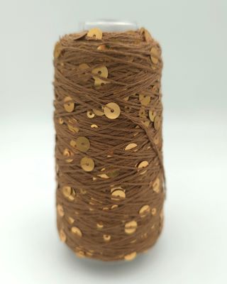 21, Caramel/Gold-Shiny Cotton with Sequins – 50 g / 150 m