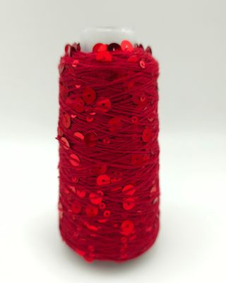 28/Dark red /Red-Shiny Cotton with Sequins – 50 g / 150 m