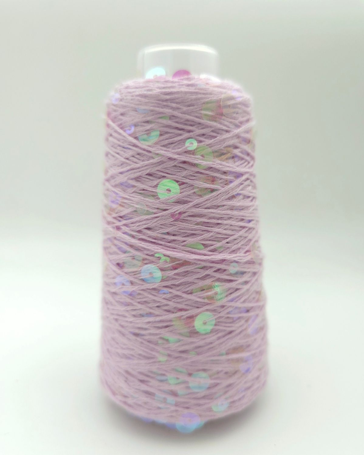 116, Hyacinth/Transparent Rainbow Cotton with Sequins – 50 g / 150 m 116, Hyacinth/Transparent Rainbow Cotton with Sequins – 50 g / 150 m