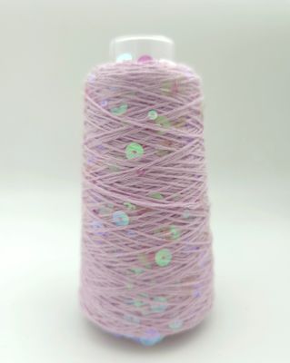 116, Hyacinth/Transparent Rainbow Cotton with Sequins – 50 g / 150 m