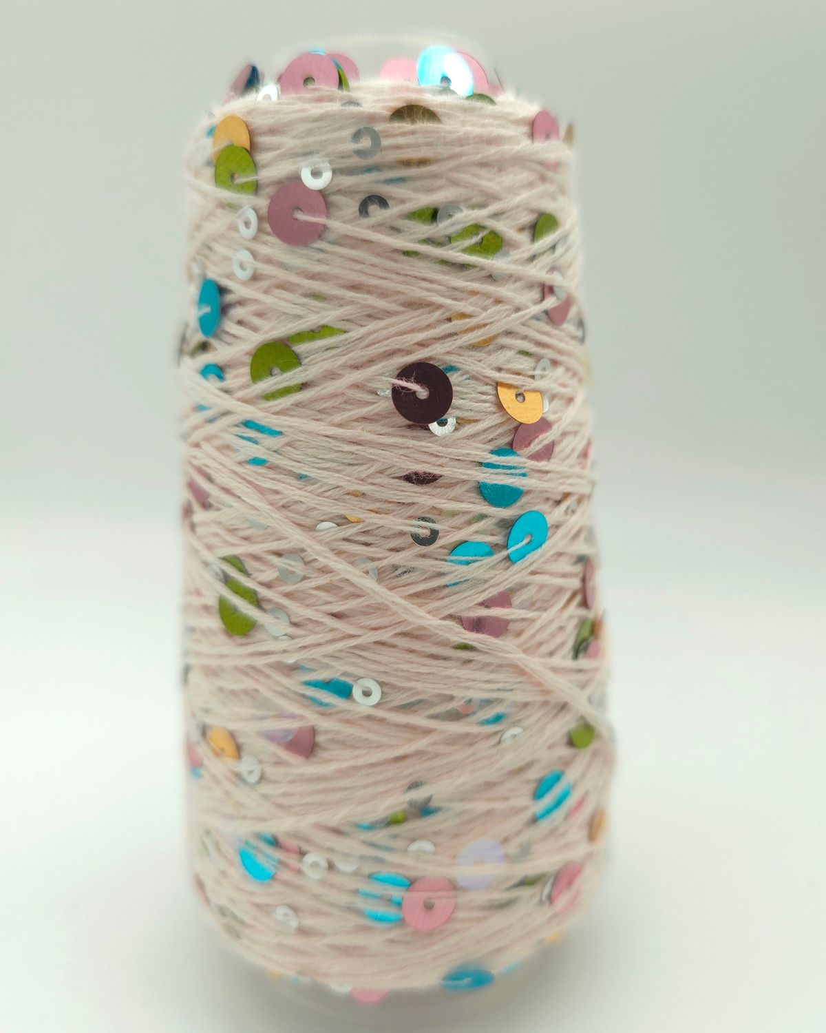 92 Pink Sand/Multi Cotton with Sequins – 50 g / 150 m 92 Pink Sand/Multi Cotton with Sequins – 50 g / 150 m