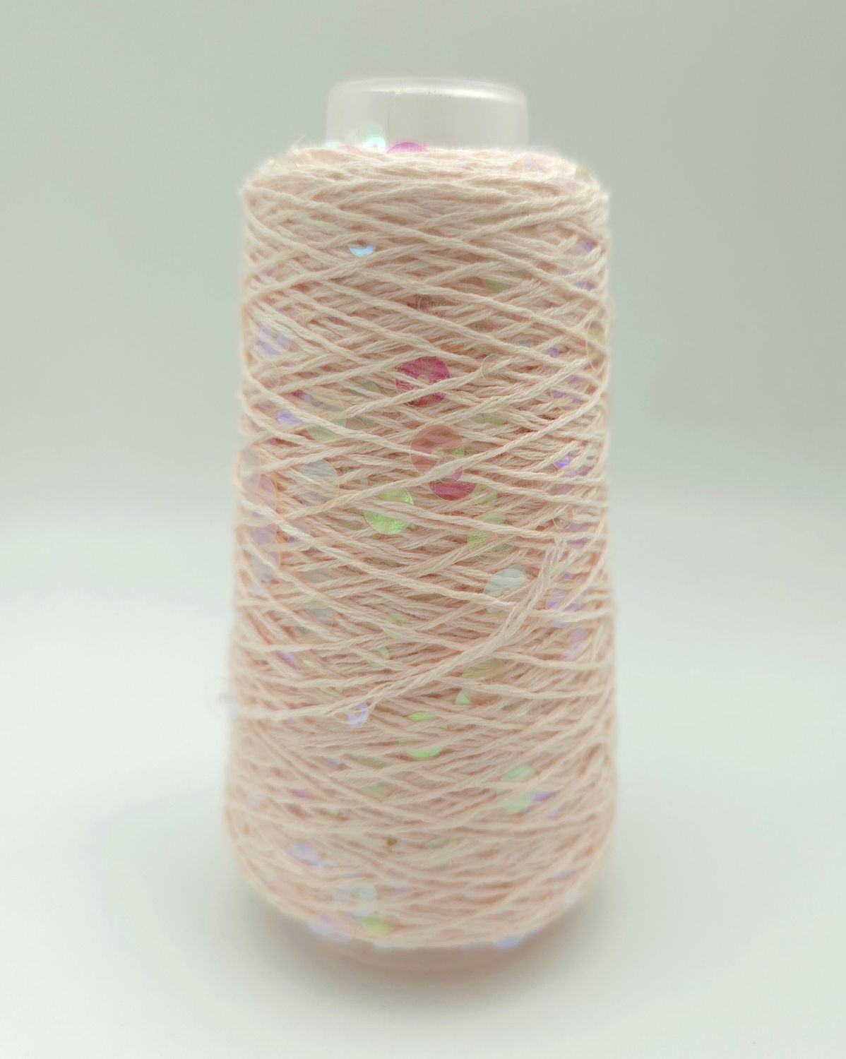 48 Light blue/Transparent Rainbow Cotton with Sequins – 50 g / 150 m 48 Light blue/Transparent Rainbow Cotton with Sequins – 50 g / 150 m