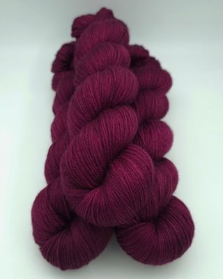 Burgundy Fifty Fifty Merino/Silke 400m/100g