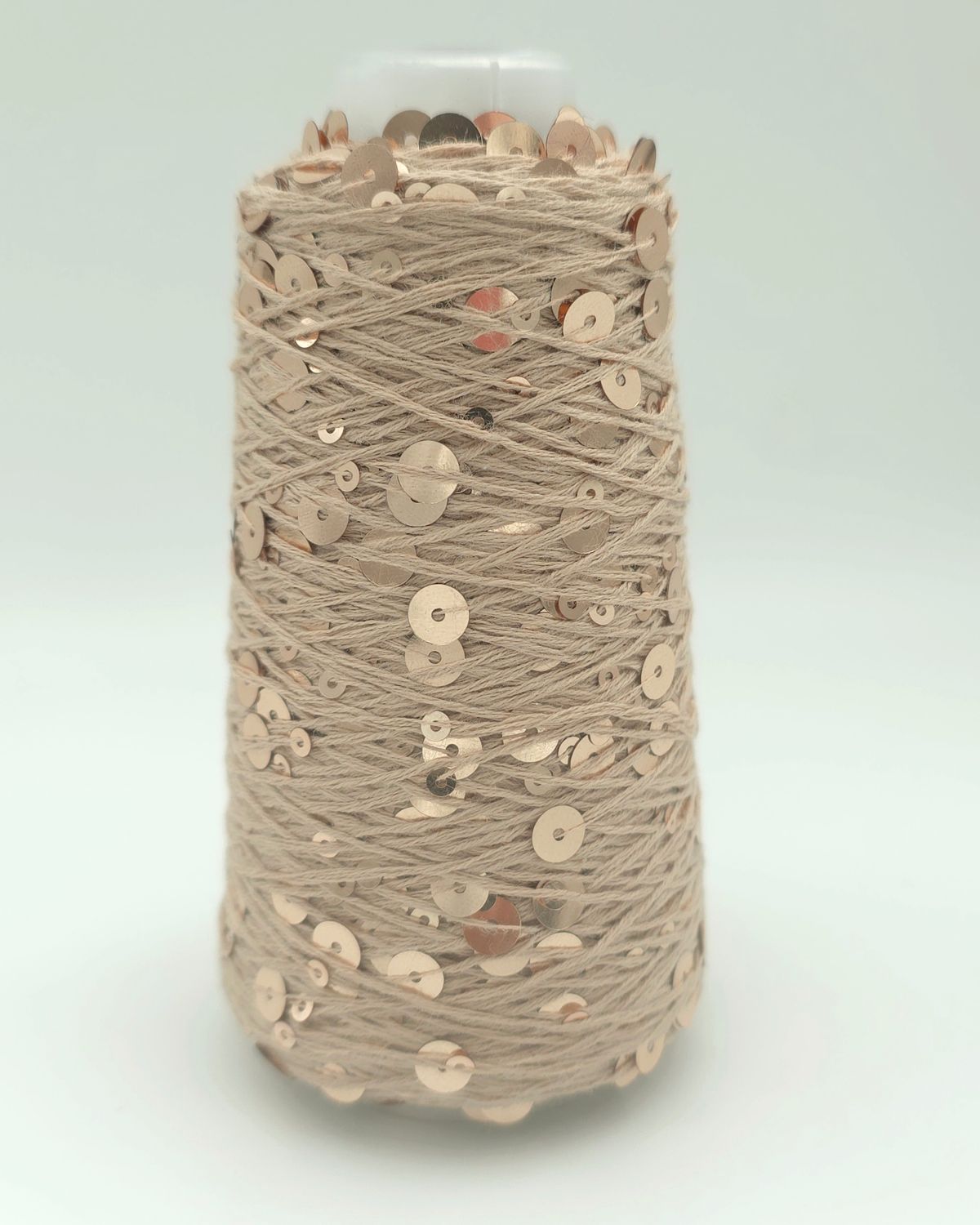 103 Latte/Latte-Shiny Cotton with Sequins – 50 g / 150 m