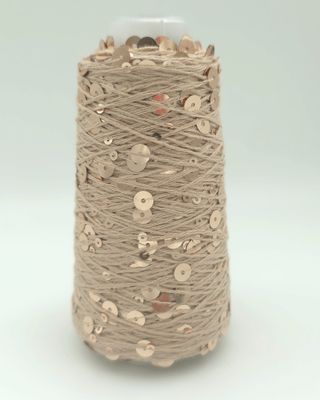 103 Latte/Latte-Shiny Cotton with Sequins – 50 g / 150 m 103 Latte/Latte-Shiny Cotton with Sequins – 50 g / 150 m