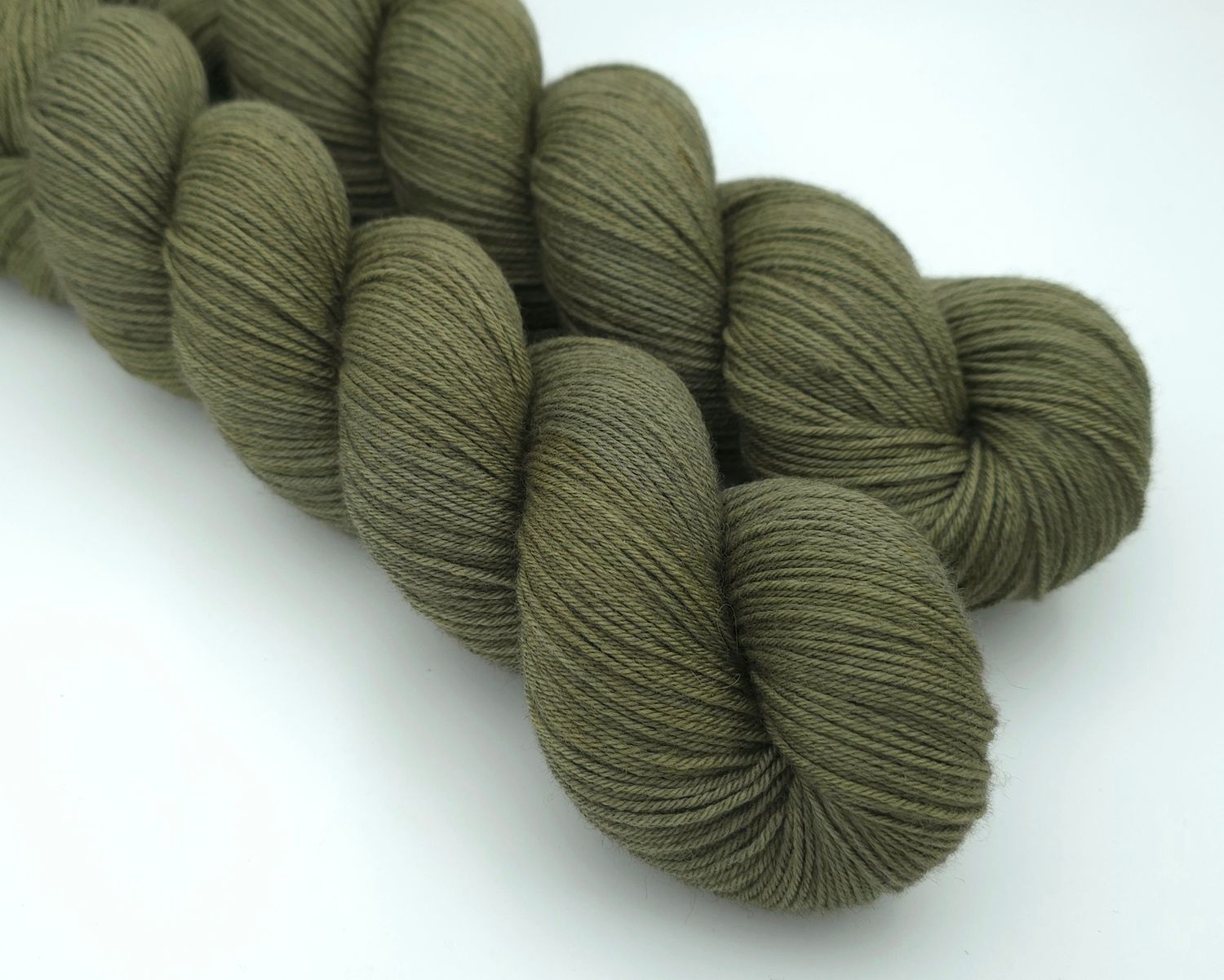 Khaki Ladybug on Organic Merino 400m/100g