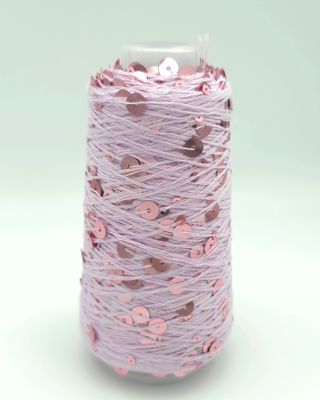 106 Lilac/Lilac - Shiny Cotton with Sequins – 50 g / 150 m 106 Lilac/Lilac - Shiny Cotton with Sequins – 50 g / 150 m