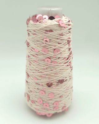23 Soft Rose/Rose Shiny Cotton with Sequins – 50 g / 150 m 23 Soft Rose/Rose Shiny Cotton with Sequins – 50 g / 150 m