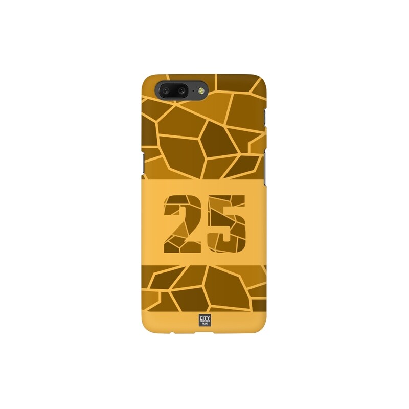 Number Mobile Case Cover (Golden Yellow)