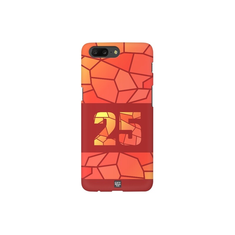 Number Mobile Case Cover (Red)