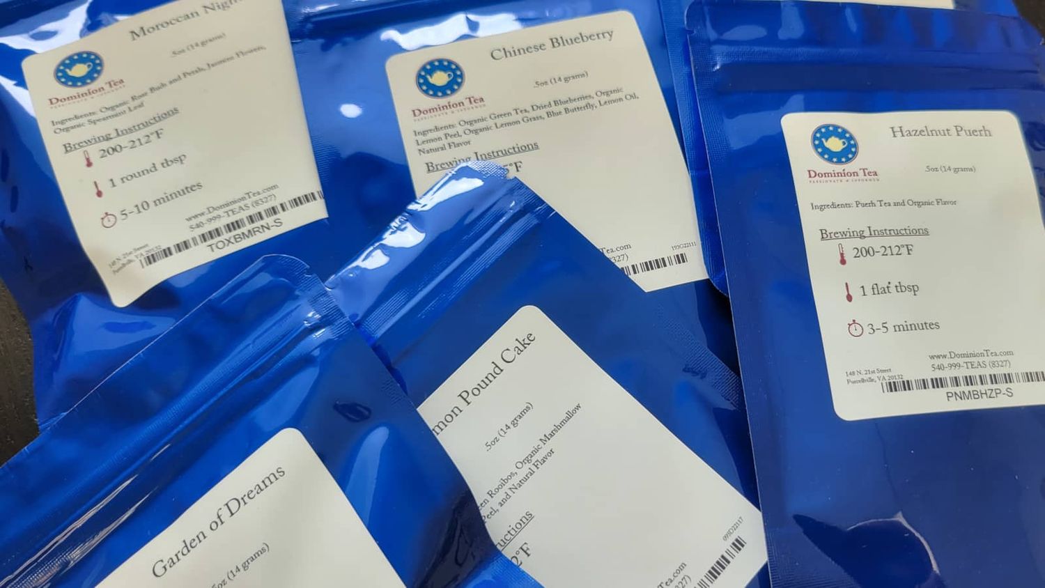 Tea Samples - ADD TEA NAMES IN ORDER NOTES DURING CHECKOUT - Bulk Tea