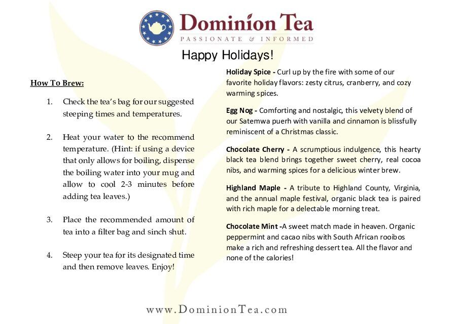Holiday Tea Gift Box