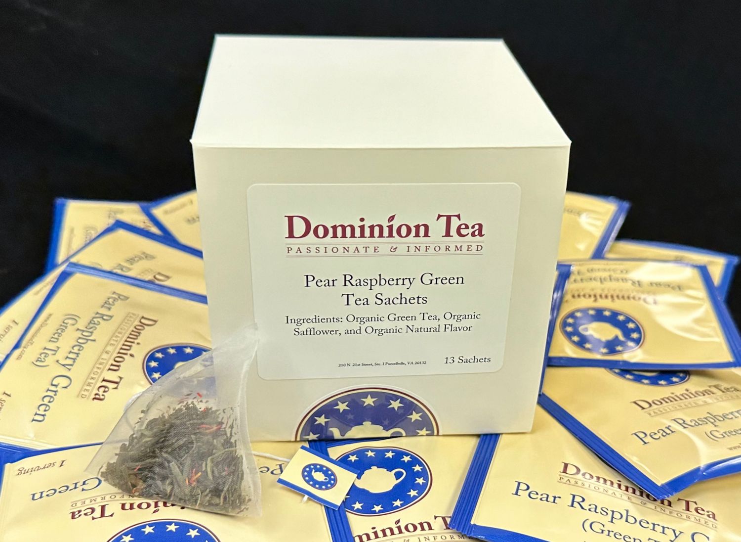 Pear Raspberry Green Tea Sachets (13)