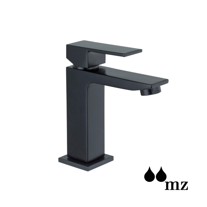 GRIFO LAVAM CAÑO BAJO 1 COM CUBIC NEGRO MATE