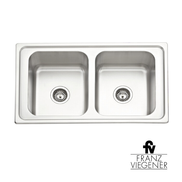 LAVATRAST 2 FOS 86 X 50 CMS ACERO INOX FV