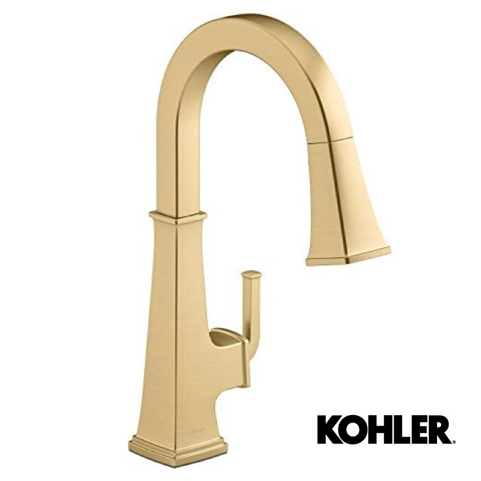 GRIFO COCINA RIFF 1 COM PULL OUT VIBRANT BRUSHED MODERNE BRASS  K