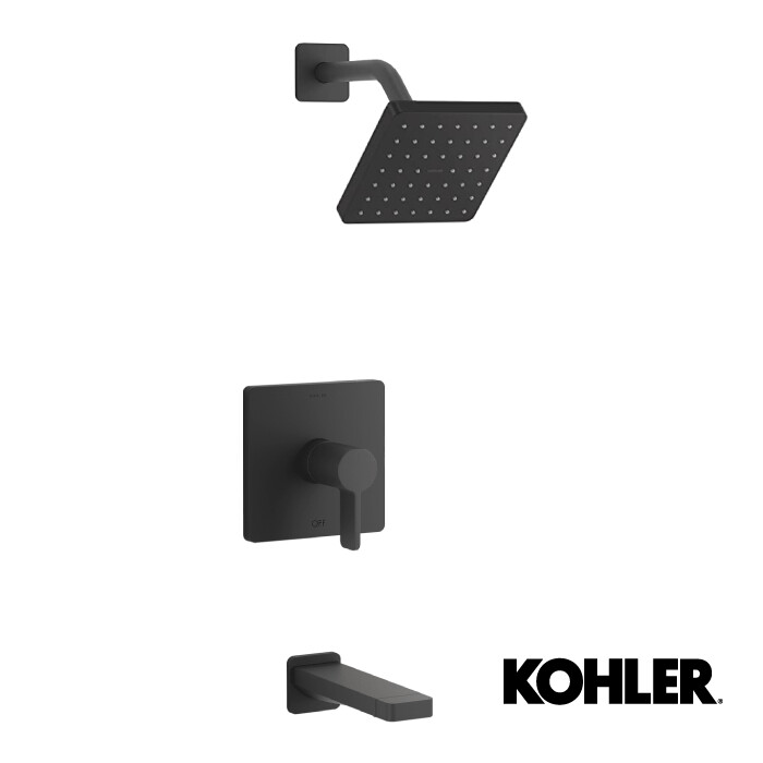 GRIFO ARTESA/DUCHA PARALLEL 1 COM NEGRO   K
