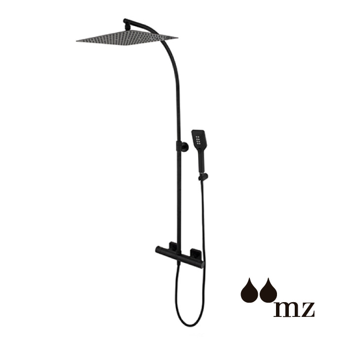 COLUMNA DUCHA EXTERNA ARA NEGRO MATE   MZ