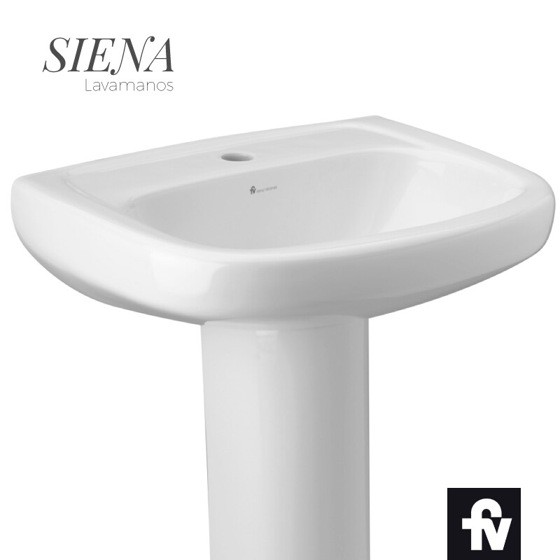LAVAM SIENA CON PEDESTAL BLANCO FV