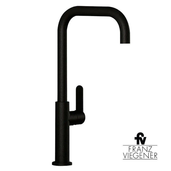 GRIFO COCINA 1 COM FULTON CON PICO MOVIL NEGRO  FV