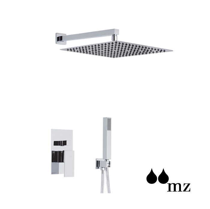 GRIFO DUCHA 1 COM CUBIC CON TELEFONO DE DUCHA CUADRADO PLA  MZ