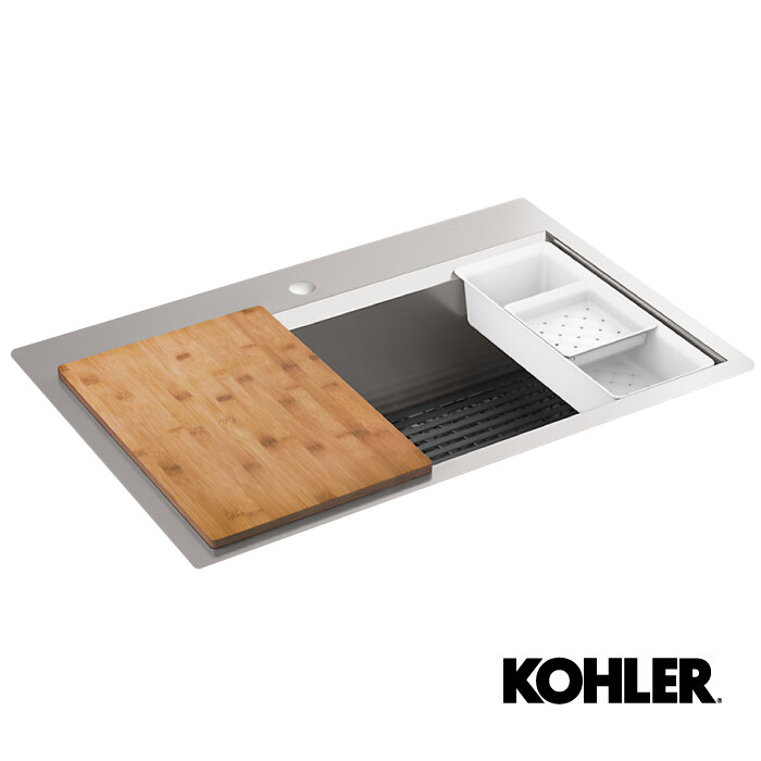 LAVATRAST TASK 1 FOS UNDER 33" ACERO INOX  K