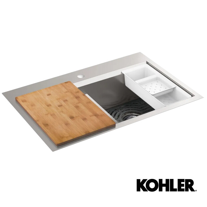 LAVATRAST TASK 2 FOS UNDER 33" ACERO INOX  K