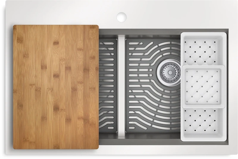LAVATRAST TASK 2 FOS UNDER 33" ACERO INOX K