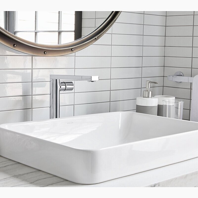 LAVAM VOX RECTANGULAR VESSEL SIN CUBIERTA GRIFO K