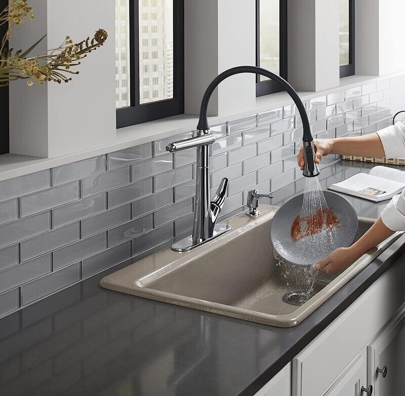 GRIFO COCINA 1 COM ARISE PULL OUT CON DISPENSADOR PLA K