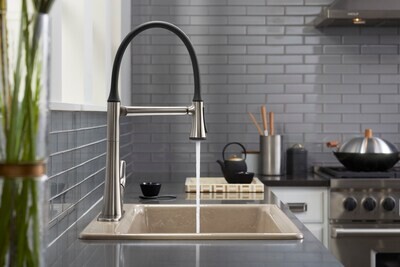 GRIFO COCINA 1 COM ARISE PULL OUT CON DISPENSADOR ACERO VIBRANTE K