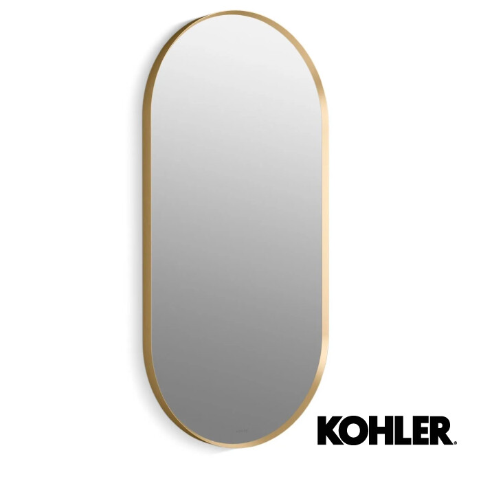 ESPEJO ESSENTIAL OVALADO 20&quot; X 40&quot; MODERNE BRUSHED GOLD   K